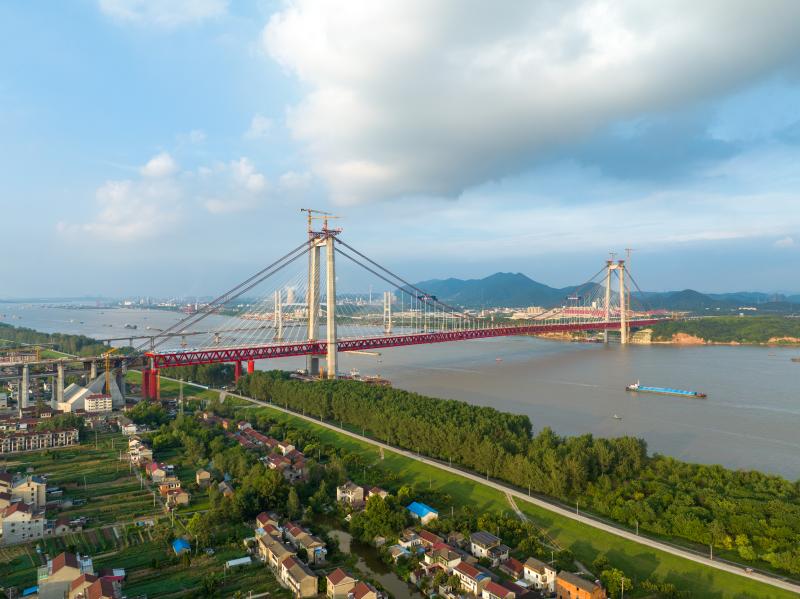 G3銅陵長江公鐵大橋主體完工